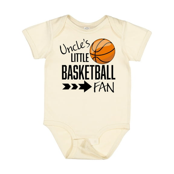 Inktastic Uncle's Little Basketball Fan Boys or Girls Baby Bodysuit