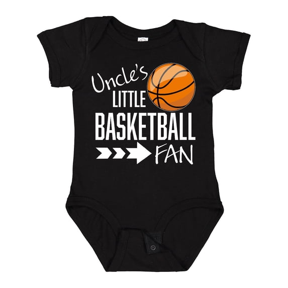 Inktastic Uncle's Little Basketball Fan Boys or Girls Baby Bodysuit