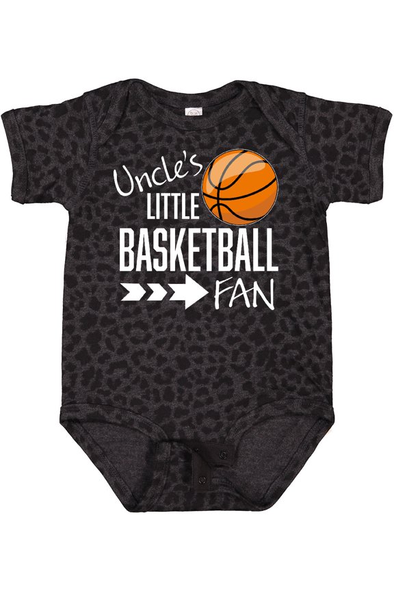 Uncle's Little Basketball Fan Boys or Girls Baby Bodysuit