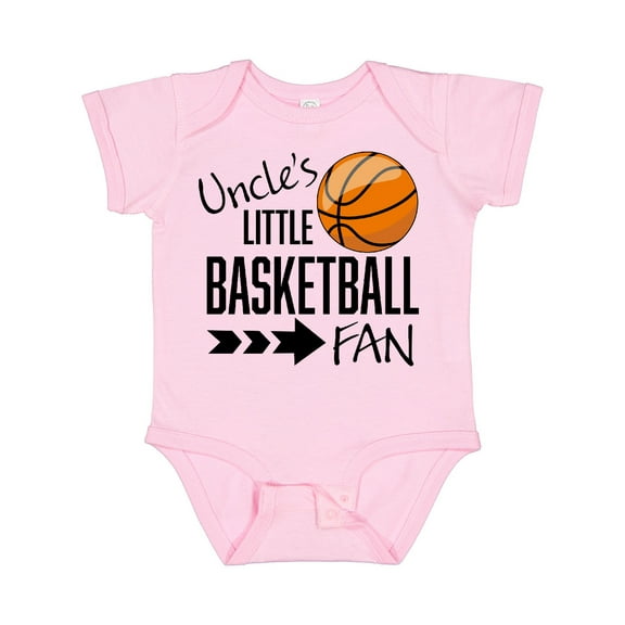 Inktastic Uncle's Little Basketball Fan Boys or Girls Baby Bodysuit