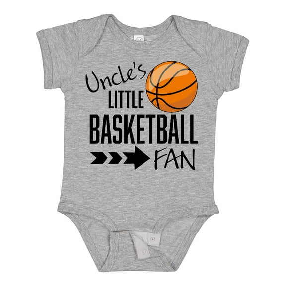 Inktastic Uncle's Little Basketball Fan Boys or Girls Baby Bodysuit