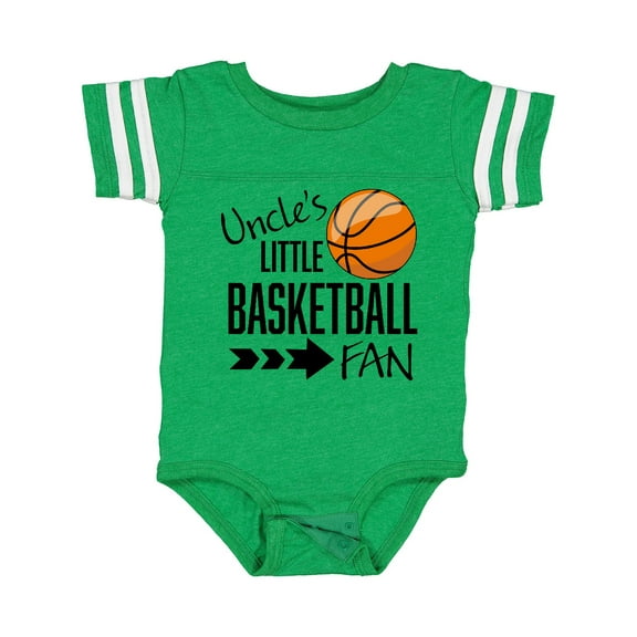 Inktastic Uncle's Little Basketball Fan Boys or Girls Baby Bodysuit