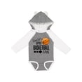 thumbnail image 1 of Inktastic Uncle's Little Basketball Fan Boys or Girls Long Sleeve Baby Bodysuit, 1 of 5