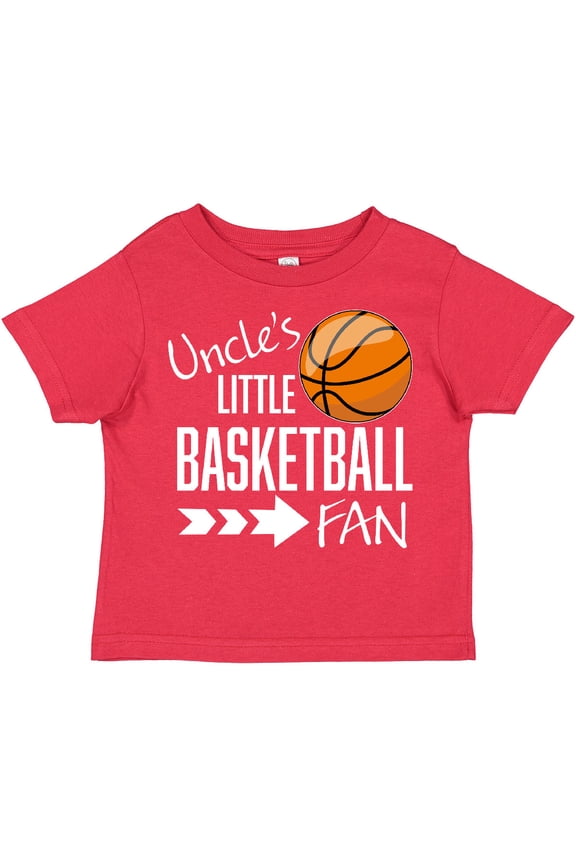 Uncle's Little Basketball Fan Boys or Girls Toddler T-Shirt