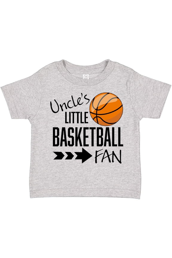 Uncle's Little Basketball Fan Boys or Girls Toddler T-Shirt
