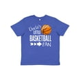 thumbnail image 1 of Inktastic Uncle's Little Basketball Fan Youth T-Shirt, 1 of 5