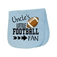 thumbnail image 1 of Inktastic Uncle's Little Football Fan Baby Burp Cloth, 1 of 3
