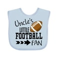 thumbnail image 1 of Inktastic Uncle's Little Football Fan Boys or Girls Baby Bib, 1 of 4