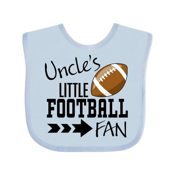 Inktastic Uncle's Little Football Fan Boys or Girls Baby Bib
