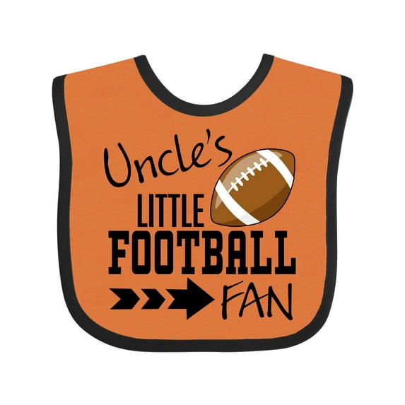 Inktastic Uncle's Little Football Fan Boys or Girls Baby Bib