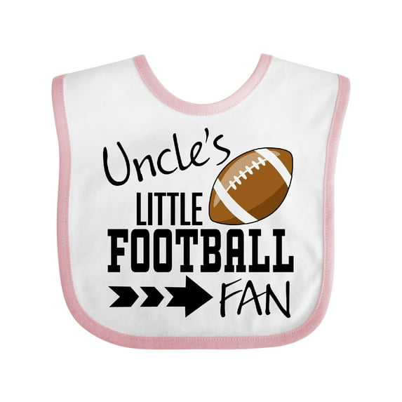Inktastic Uncle's Little Football Fan Boys or Girls Baby Bib