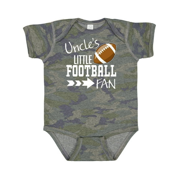 Inktastic Uncle's Little Football Fan Boys or Girls Baby Bodysuit