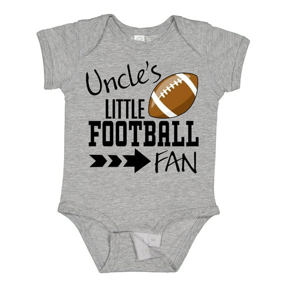 Inktastic Uncle's Little Football Fan Boys or Girls Baby Bodysuit