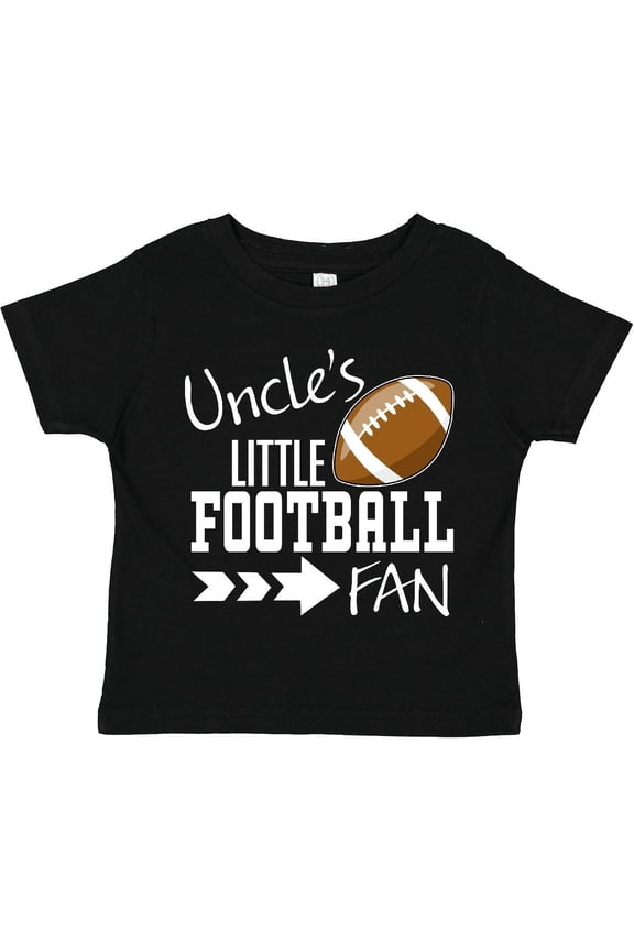 Uncle's Little Football Fan Boys or Girls Toddler T-Shirt