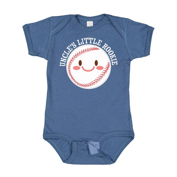 Inktastic Uncle's Little Rookie Baseball Boys or Girls Baby Bodysuit