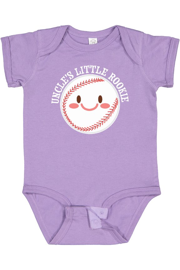 Uncle's Little Rookie Baseball Boys or Girls Baby Bodysuit