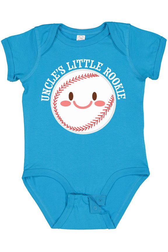 Uncle's Little Rookie Baseball Boys or Girls Baby Bodysuit