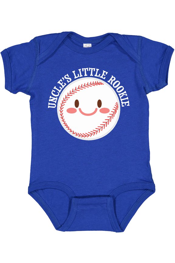 Uncle's Little Rookie Baseball Boys or Girls Baby Bodysuit