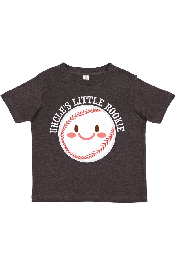 Uncle's Little Rookie- baseball Boys or Girls Toddler T-Shirt