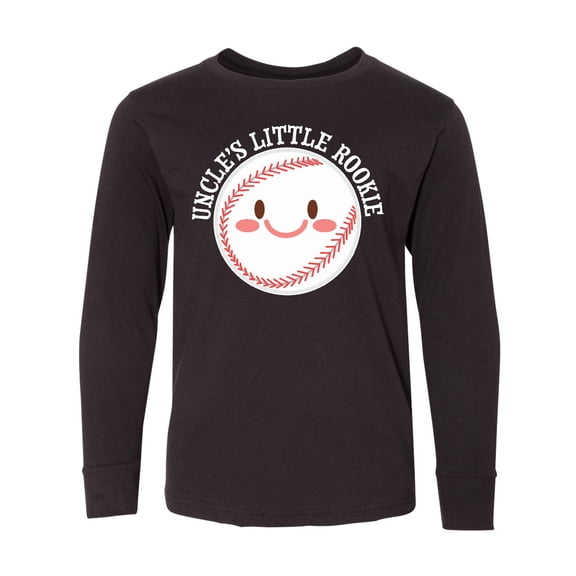 Inktastic Uncle's Little Rookie- baseball Long Sleeve Youth T-Shirt