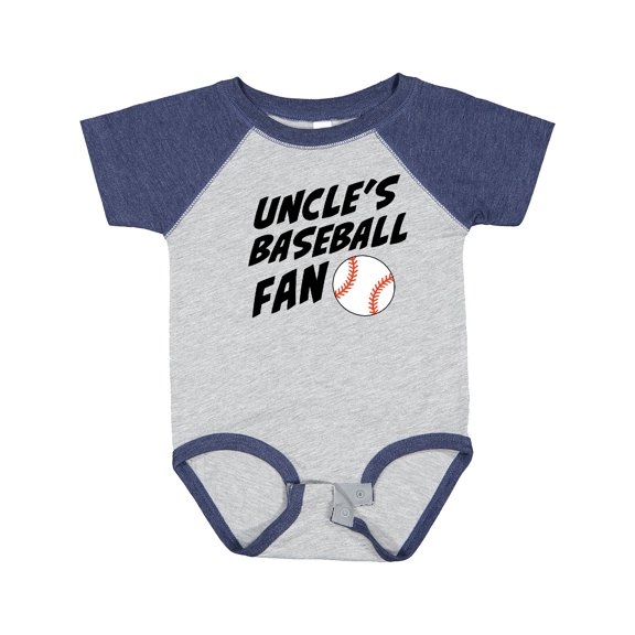 Inktastic Uncles Baseball Fan Boys or Girls Baby Bodysuit
