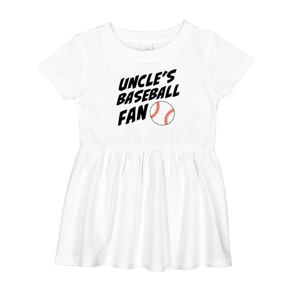 Inktastic Uncles Baseball Fan Girls Baby Dress