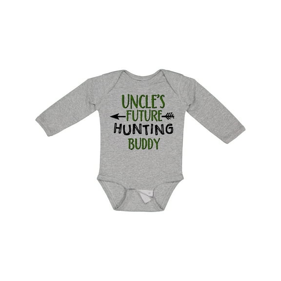 Inktastic Uncles Future Hunting Buddy Boys or Girls Long Sleeve Baby Bodysuit