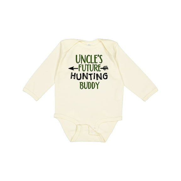 Inktastic Uncles Future Hunting Buddy Boys or Girls Long Sleeve Baby Bodysuit