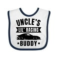thumbnail image 1 of Inktastic Uncles Lil Racing Buddy Boys or Girls Baby Bib, 1 of 4