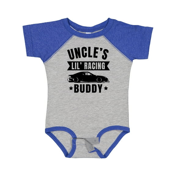 Inktastic Uncles Lil Racing Buddy Boys or Girls Baby Bodysuit