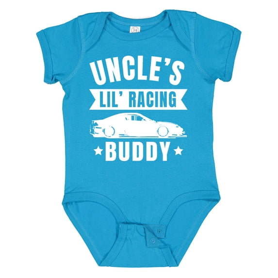 Inktastic Uncles Lil Racing Buddy Boys or Girls Baby Bodysuit