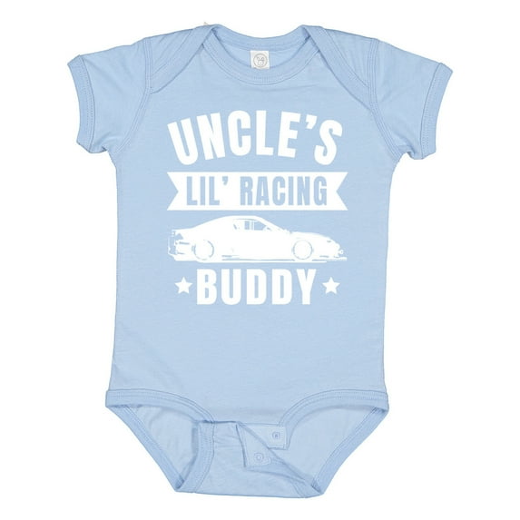 Inktastic Uncles Lil Racing Buddy Boys or Girls Baby Bodysuit