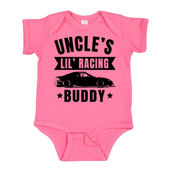Inktastic Uncles Lil Racing Buddy Boys or Girls Baby Bodysuit