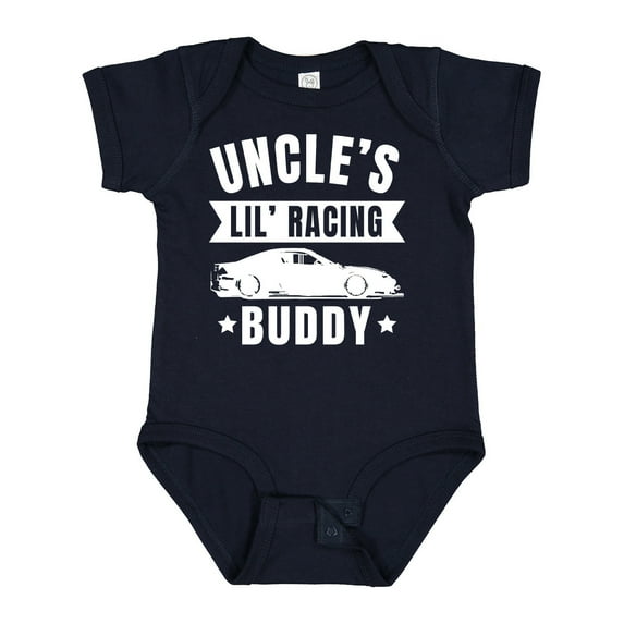 Inktastic Uncles Lil Racing Buddy Boys or Girls Baby Bodysuit