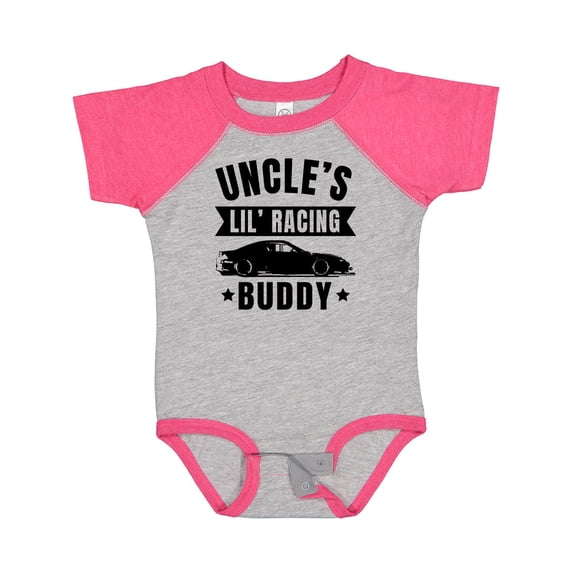 Inktastic Uncles Lil Racing Buddy Boys or Girls Baby Bodysuit