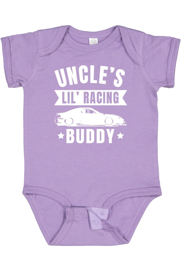 Uncles Lil Racing Buddy Boys or Girls Baby Bodysuit