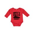 thumbnail image 1 of Inktastic Uncles Lil Racing Buddy Boys or Girls Long Sleeve Baby Bodysuit, 1 of 5