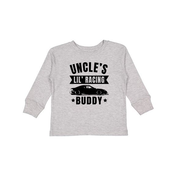 Inktastic Uncles Lil Racing Buddy Boys or Girls Long Sleeve Toddler T-Shirt