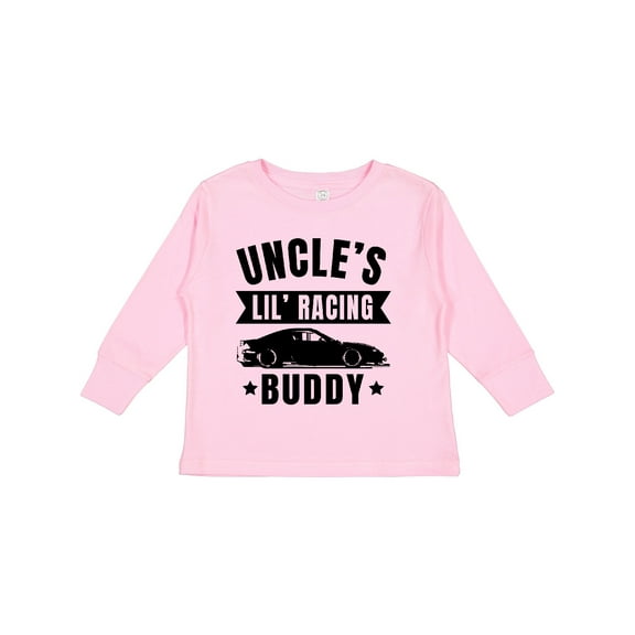 Inktastic Uncles Lil Racing Buddy Boys or Girls Long Sleeve Toddler T-Shirt