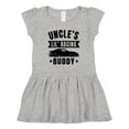 thumbnail image 1 of Inktastic Uncles Lil Racing Buddy Girls Toddler Dress, 1 of 5