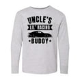 thumbnail image 1 of Inktastic Uncles Lil Racing Buddy Long Sleeve Youth T-Shirt, 1 of 5