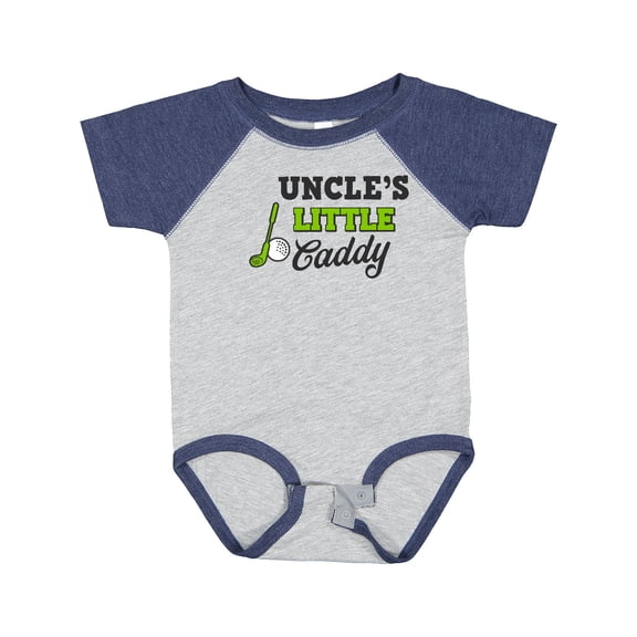 Inktastic Uncles Little Caddy with Golf Club and Ball Boys or Girls Baby Bodysuit