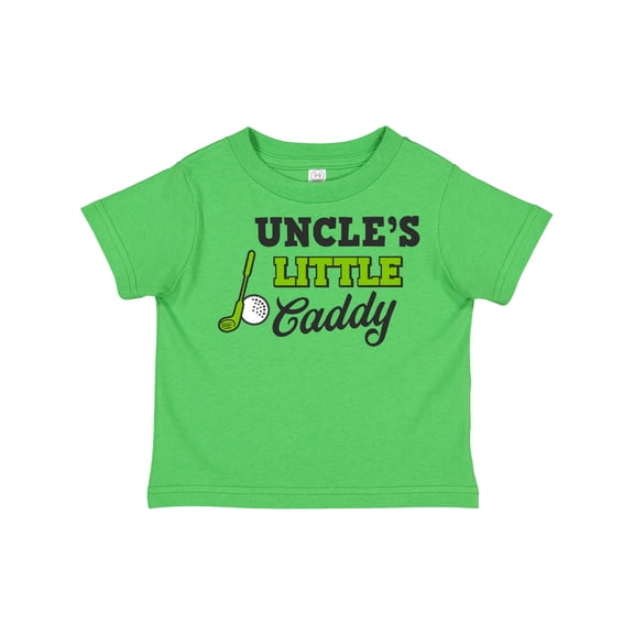 Inktastic Uncles Little Caddy with Golf Club and Ball Boys or Girls Toddler T-Shirt