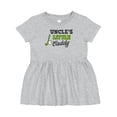 thumbnail image 1 of Inktastic Uncles Little Caddy with Golf Club and Ball Girls Baby Dress, 1 of 5
