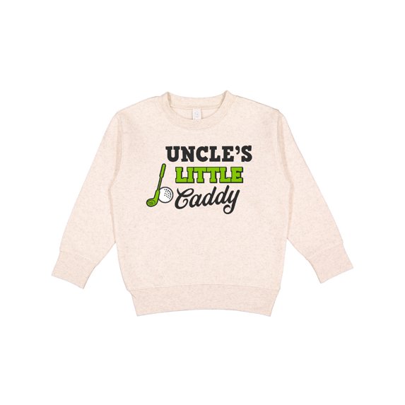 Inktastic Uncles Little Caddy with Golf Club and Ball Toddler Sweatshirt