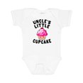 thumbnail image 1 of Inktastic Uncles Little Cupcake Girls Baby Bodysuit, 1 of 5