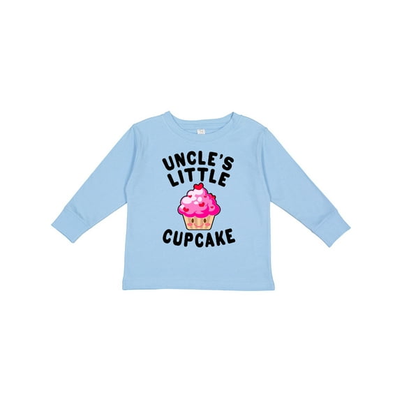 Inktastic Uncles Little Cupcake Girls Long Sleeve Toddler T-Shirt