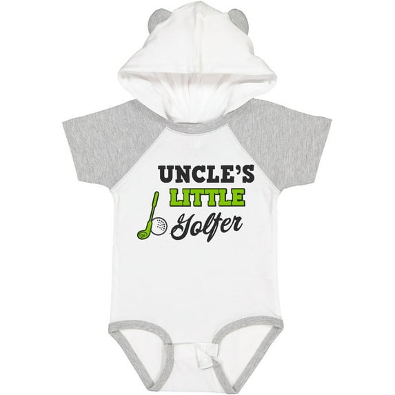 Inktastic Uncles Little Golfer with Golf Club and Ball Boys or Girls Baby Bodysuit