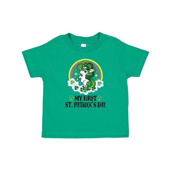 Inktastic Unicorn 1st St Patricks Day Irish Girls Baby T-Shirt