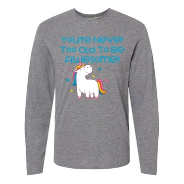Inktastic Unicorn Awesome Long Sleeve T-Shirt